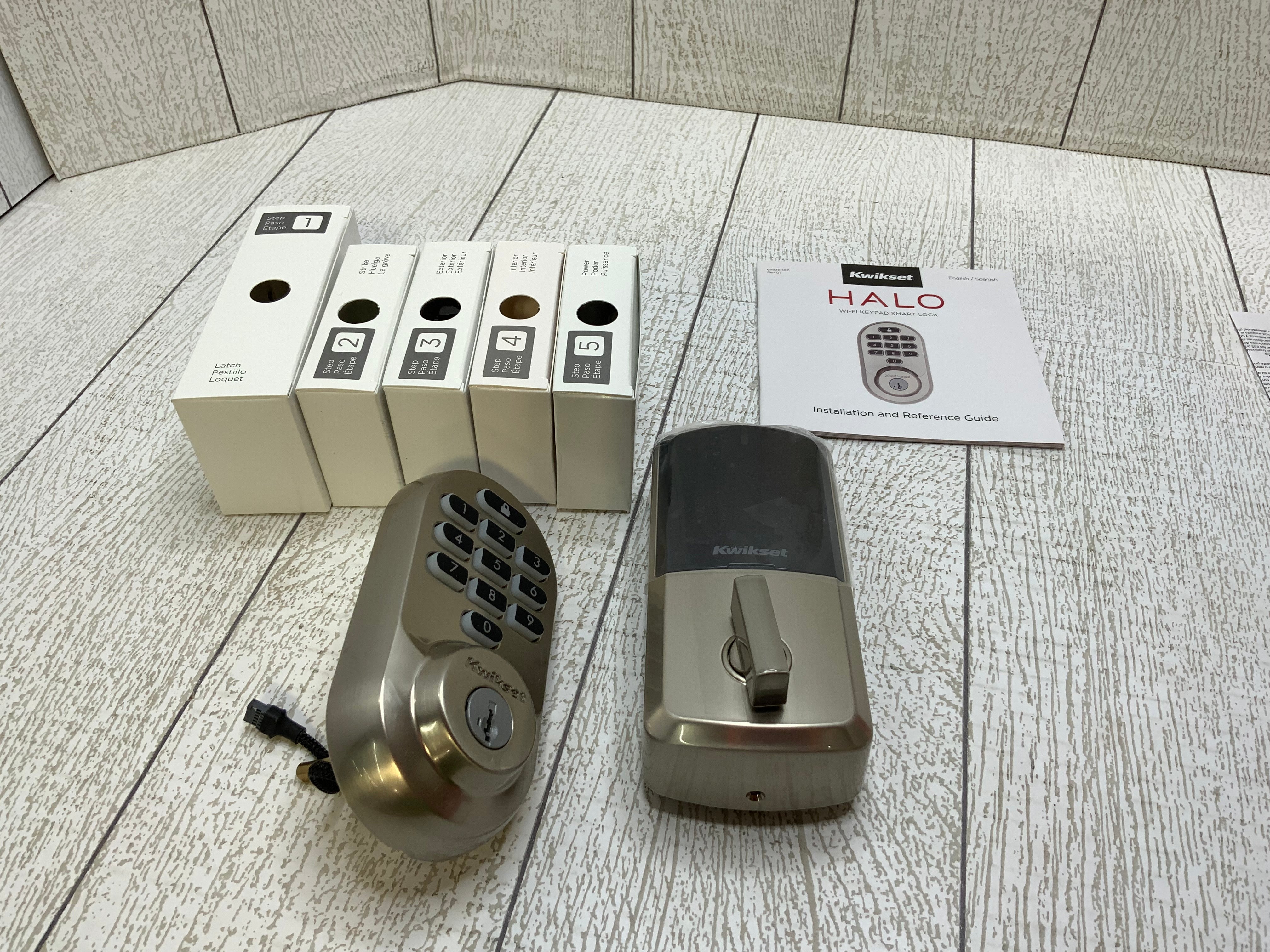 Kwikset 99380-001 Halo Wi-Fi Smart Lock Keyless Entry Electronic Keypad Deadbolt (7957855600878)